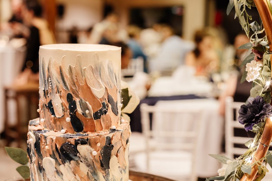 A beautifully hand crafted wedding cake - Gold Coast wedding photography