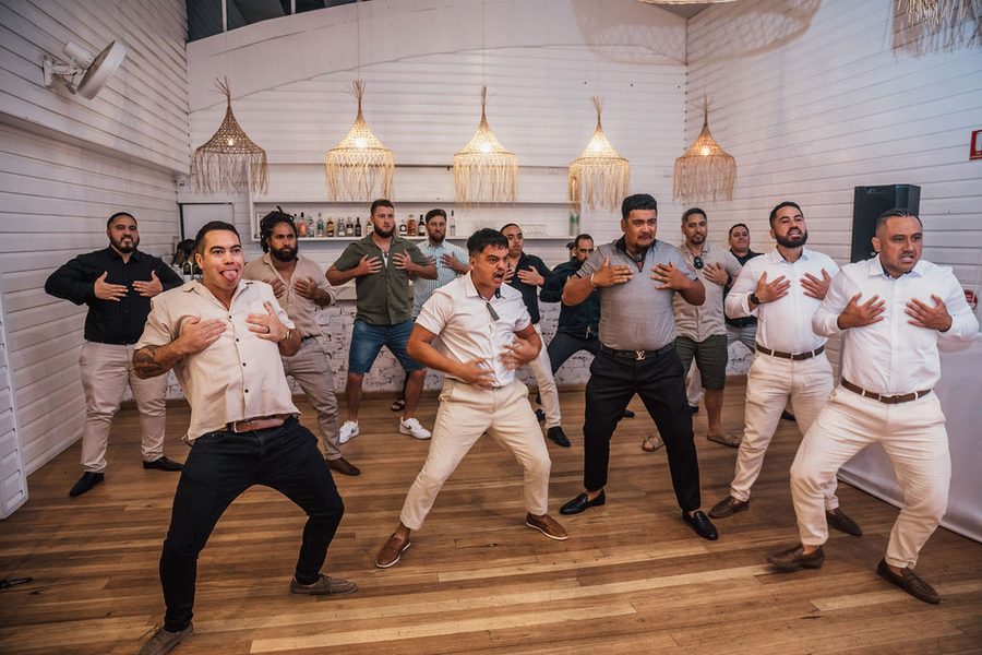 A powerful Haka at a NZ Wedding