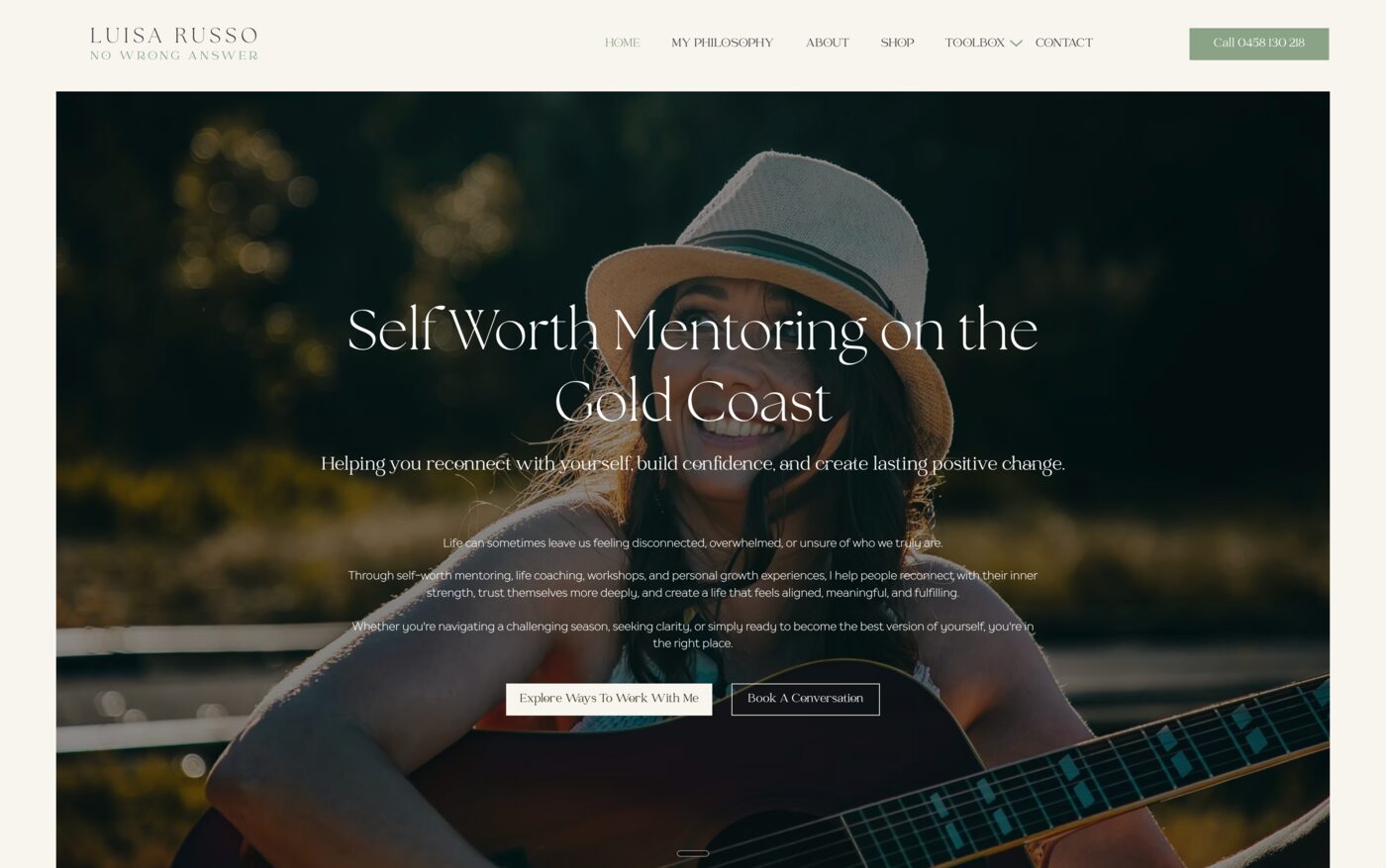 Luisa Russo · No Wrong Answer website